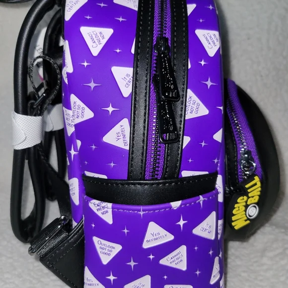NWT Loungefly Magic 8 Ball All-Over Print Lenticular Mini Backpack - Picture 7 of 12